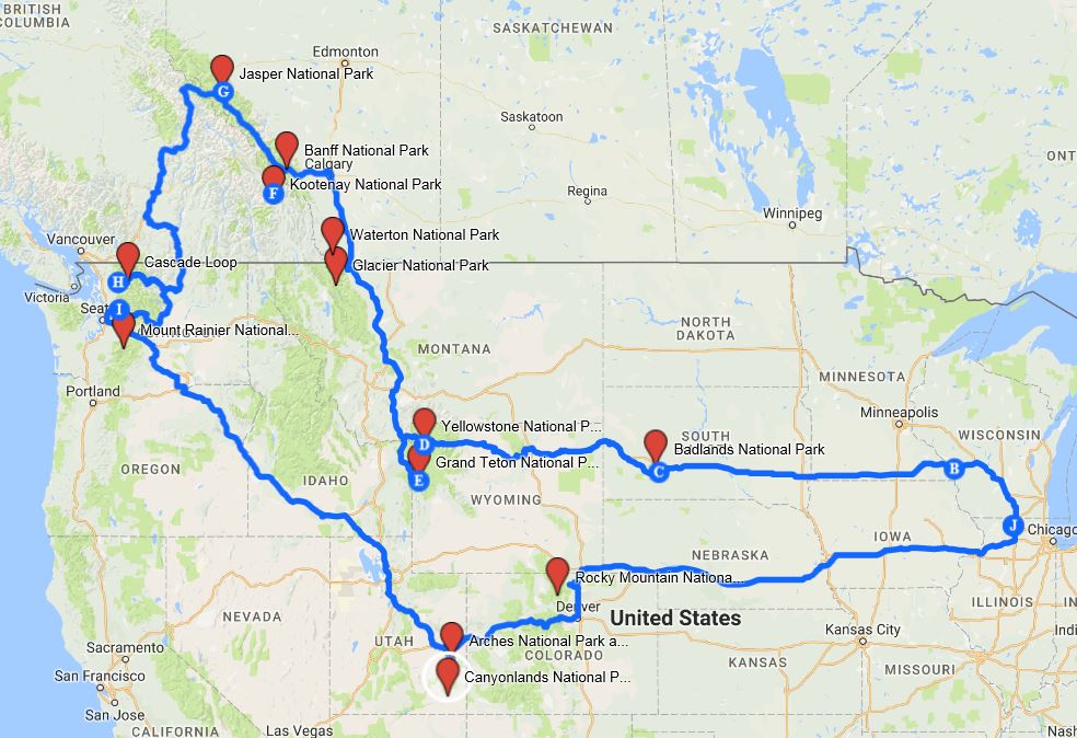 national-park-road-trip-map