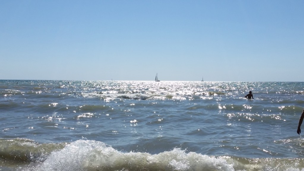 Lake Michigan from the South Beach in South Haven, MI