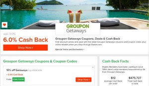 Groupon Deals on Ebates