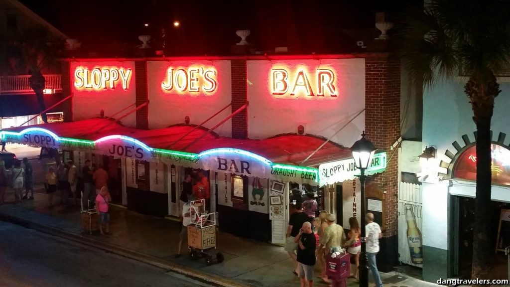Key West nighlife includes Sloppy Joe's Bar.