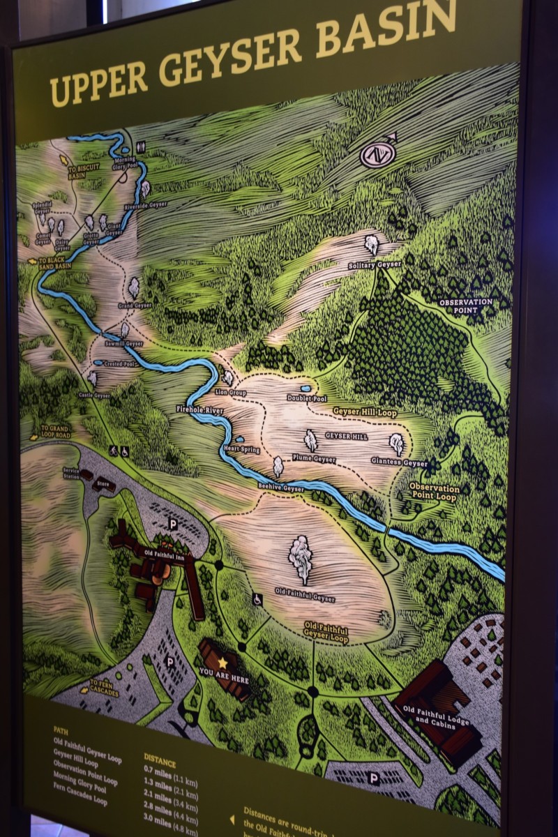 Upper Geyser Basin Map