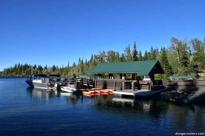 Jenny Lake Boat Dock - Where you pick up the shuttle for hiking Inspiration Point Grand Teton National Park