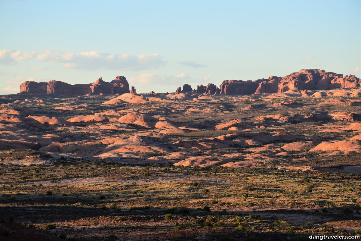 Arches National Park at sunset. 