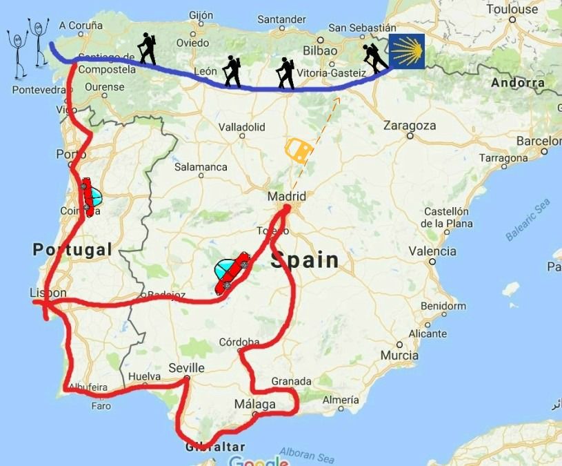 travel itinerary south of spain