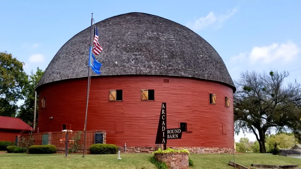 The Arcadia Round Barn is one of the Route 66 Oklahoma City attractions.
