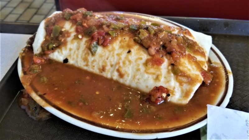 Breakfast Burrito at the Frontier Restaurant in New Mexico.