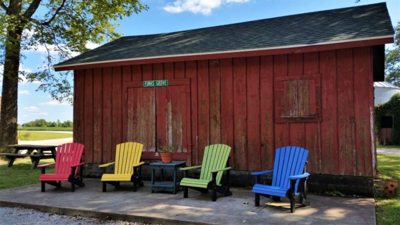 Stop at Funks Grove for maple sirup on an Illinois Route 66 road trip.