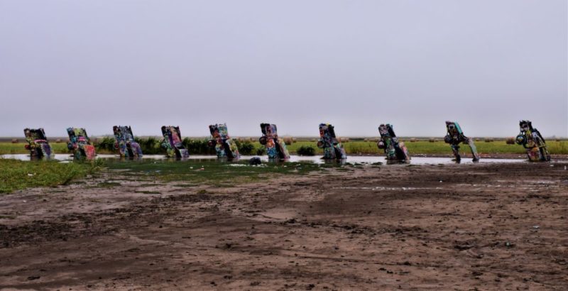 Cadillac Ranch in Texas.