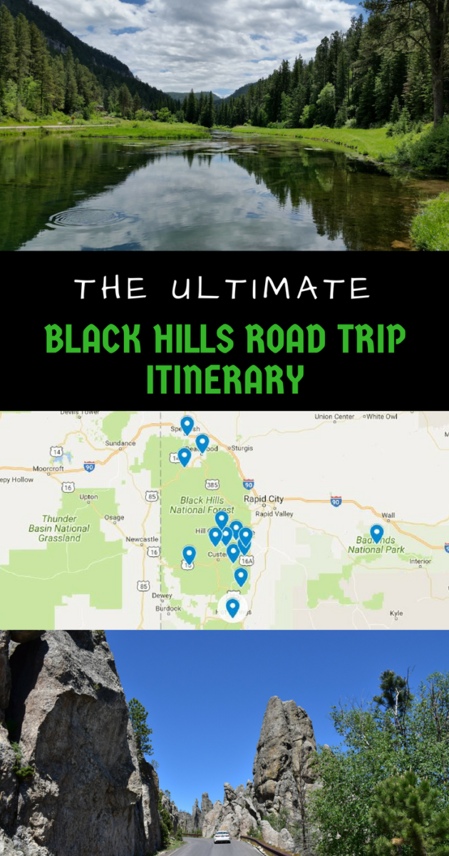 A fun-filled seven day Black Hills road trip itinerary that will take you through unforgettable scenery and exhilarating outdoor adventures in South Dakota.la