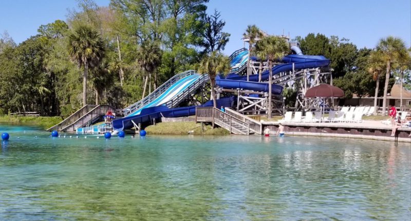 The water park at Weeki Wachee Springs State Park in Florida. 