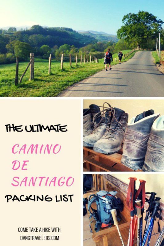The ultimate packing list for hiking the El Camino de Santiago in Spain with packing tips and all! My husband and I hiked all 500 miles successfully and learned a lot on the trail.