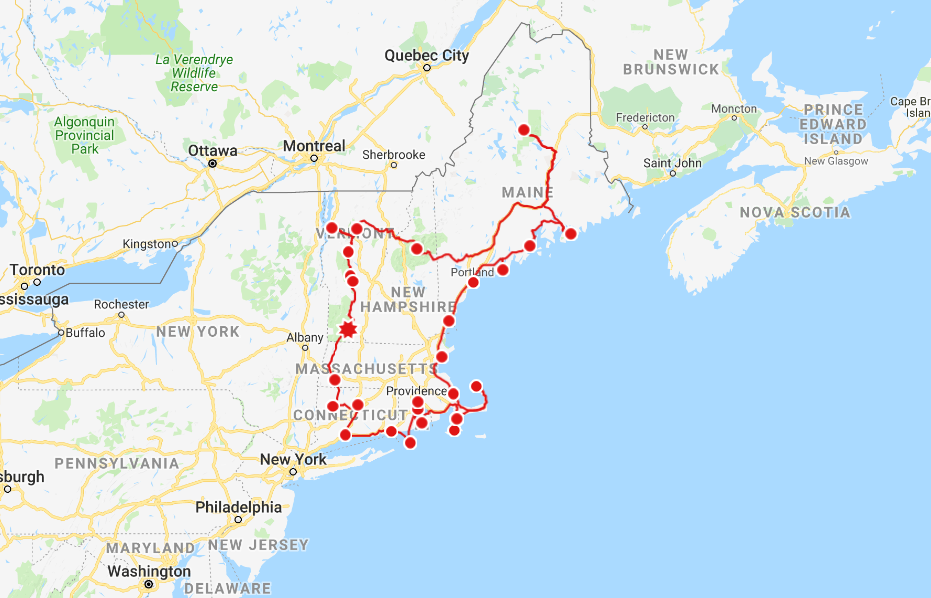 southern new england road trip