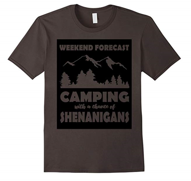 Take your pick of funny camping shirts!