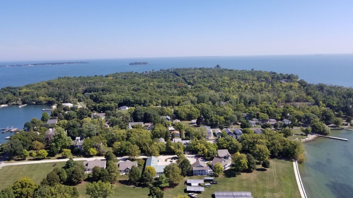 View from Perry Victory and International Peace Memorial on Put-in-Bay.