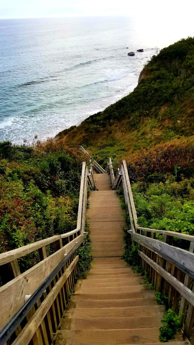 One of the romantic things to do on Block Island is to find the Mohegan Bluffs.