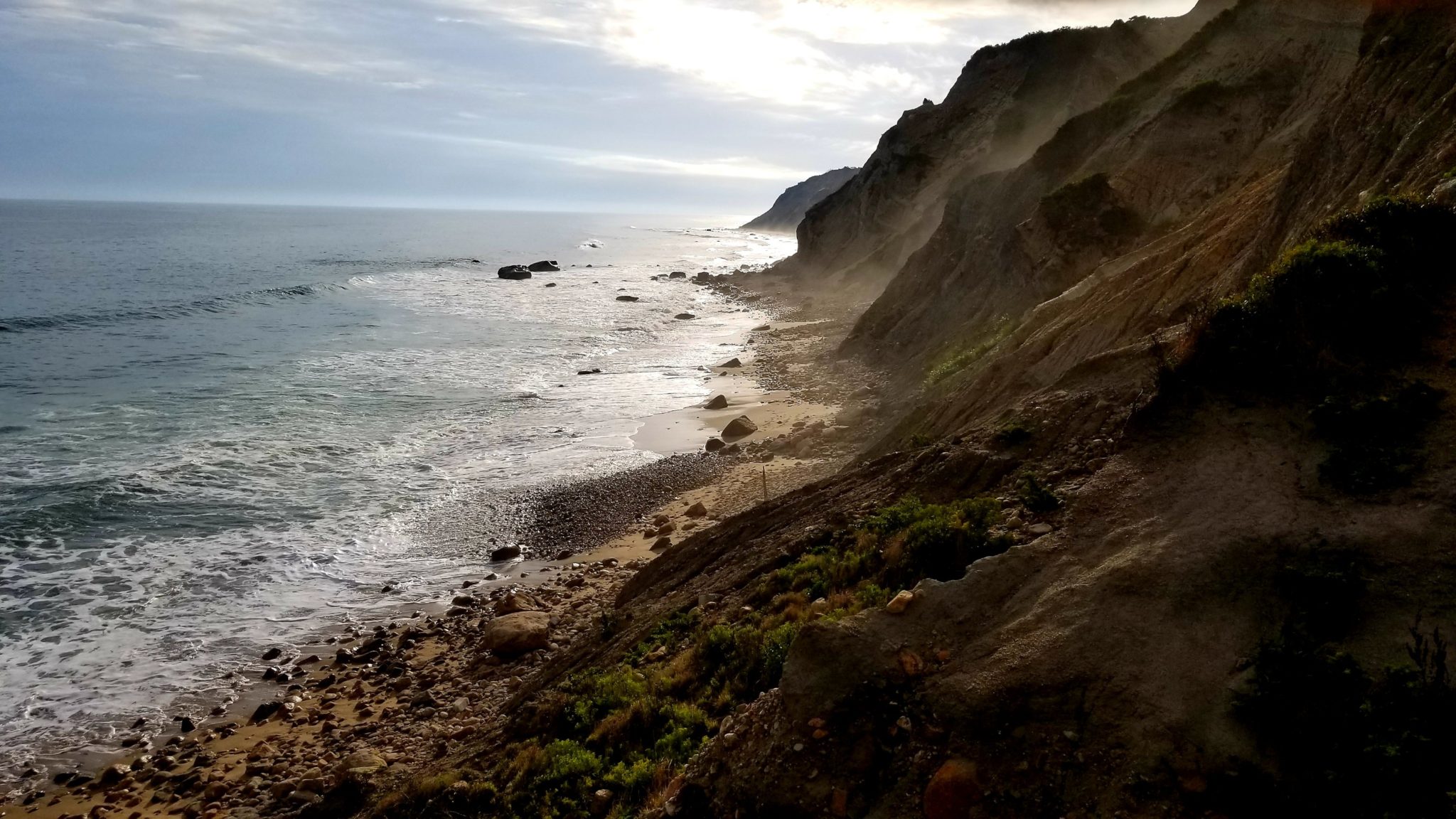 One of the romantic things to do in Block Island is find Mohegan Bluffs.