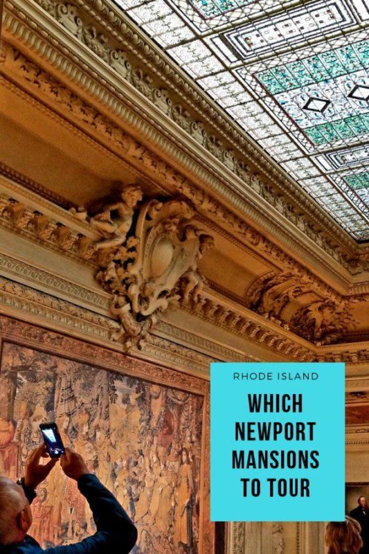 Rhode Island Bucket List Pinterest Pin: How to choose the best tours of Newport mansions and the cheapest ticket options available.