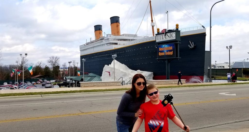 The outside of the Titanic Museum, one of the top things to do with kids in Branson MO.