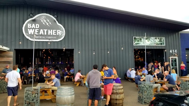 One of the best St. Paul breweries as far as atmosphere, beer, and friendliness. Bad Weather Brewing Company has a great indoor and outdoor space plus rotating food trucks on the patio.
