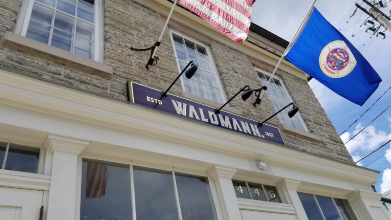 The Waldmann building (previously known as the Stone Saloon) is the oldest commercial building in the Twin Cities. Trying to stay true to its roots, you'll find steamboat chairs, whale oil lamps and period photographs. And nothing says German tradition like pretzels, brats, and lagers!
