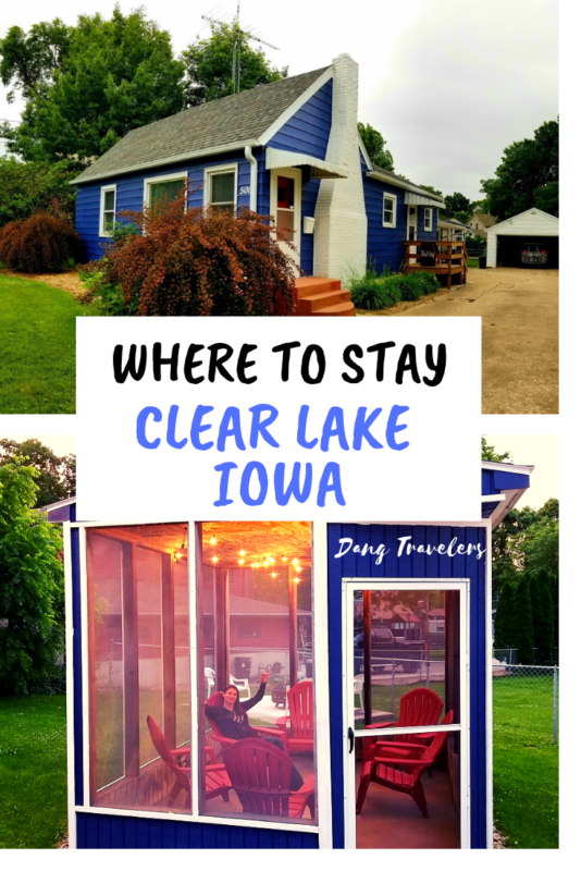 The 3rd and Surf home rental is a great option for lodging in Clear Lake, Iowa. It's walking distance to downtown, the lake, and the legendary Surf Ballroom. Plus it has awesome amenities like a full kitchen, a fire pit, washer and dryer and bikes. #Clearlake #Iowa #Lodging