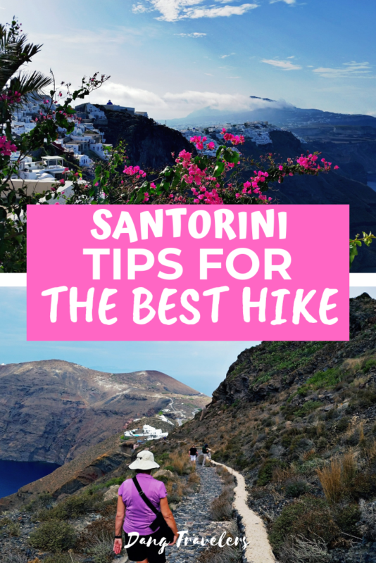 Looking for the best things to do in Santorini, Greece? Even if you are only on the island for one day on a cruise stop make sure you get on the Santorini hike from Fira to Oia.