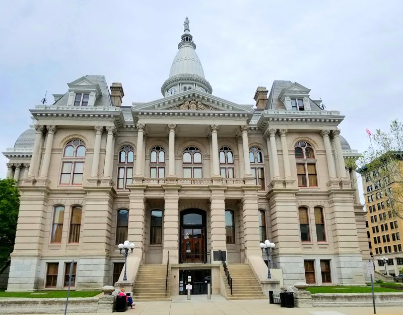 Tippecanoe County Courthouse in Lafayette, Indiana.