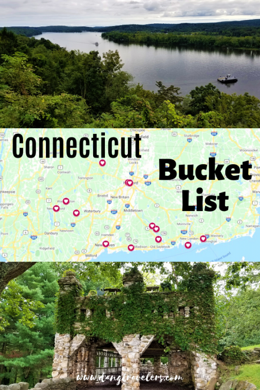 Connecticut bucket list of all the great things to see and do. Includes Yale University, the State Capitol, Mark Twain's House and Museum, Saville Dam with scenic drives and charming small towns.