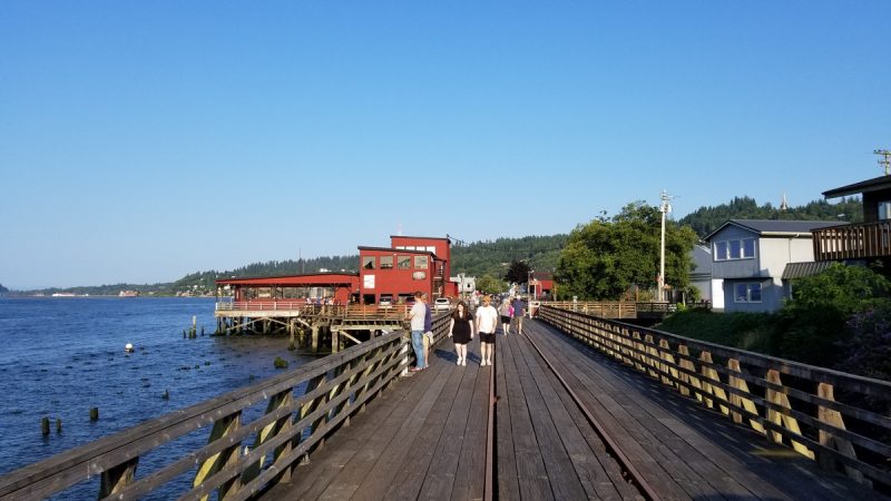 The Astoria Riverwalk is just one of the must-see things on your two week Oregon road trip!