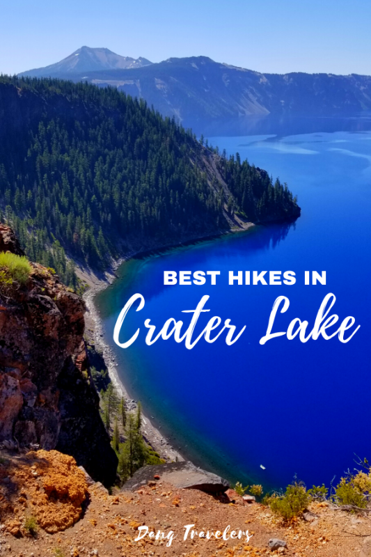 If you're hiking Crater Lake National Park, here are all the best hikes in the park. Map included! #craterlake #oregon