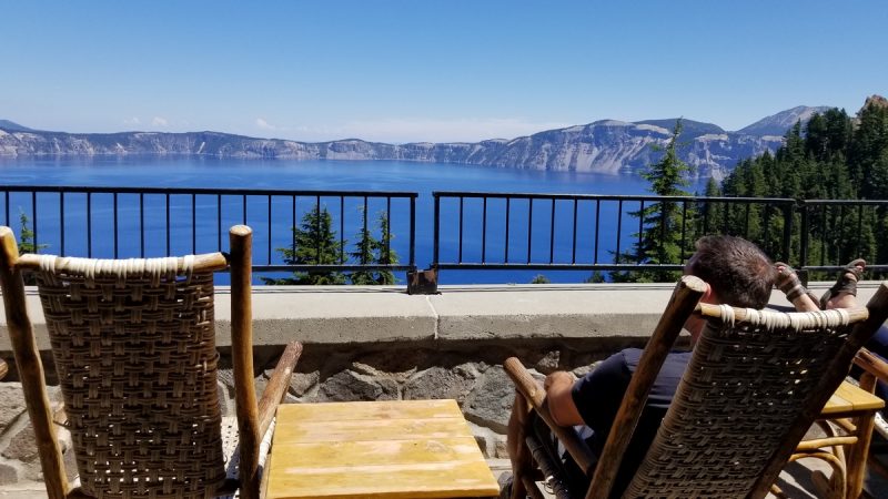 The view at Crater Lake Lodge