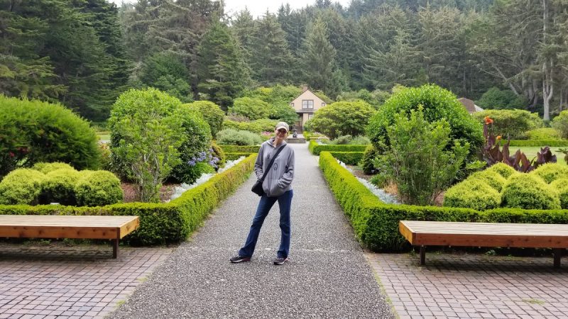 Garden at Shore Acres State Park on Oregon's coast.