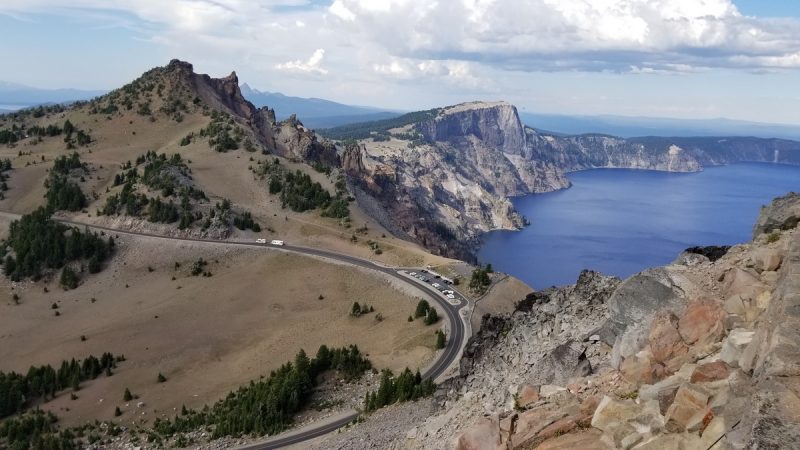 View from the 1.6 mile Watchman Trail in Crater Lake National Park.