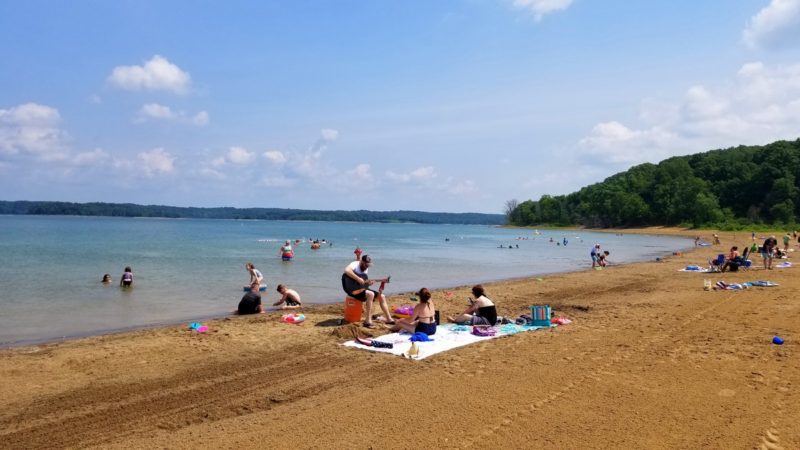 Patoka Lake Beach in Southern Indiana. 