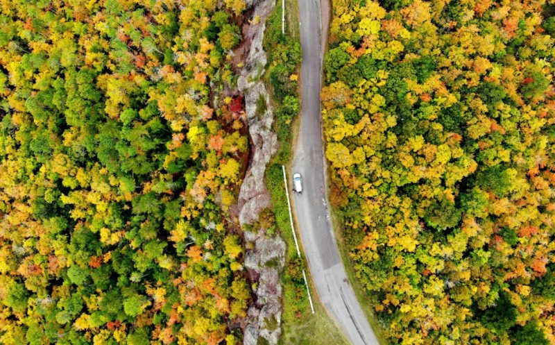 The beautiful Brockway Mountain drive is just one thing to do on a fall road trip to Upper Michigan's Keweenaw Peninsula.