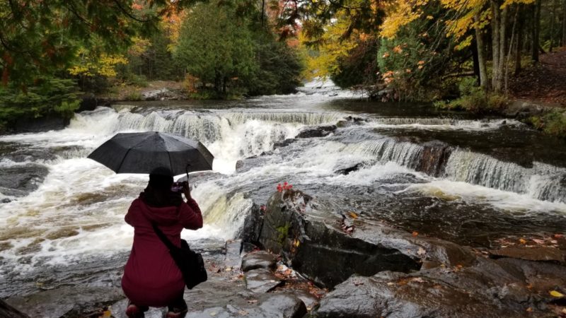 Top things to do in Porcupine Mountain State Park is to look for waterfalls. Here is Bond Falls, one of the prettiest ones.