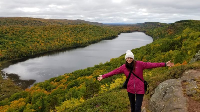 Best hikes in Porcupine Mountains includes the Escarpment Trail, an 8-mile out and back trail. It is one of the best hikes in Michigan, and possibly all of the Midwest.
