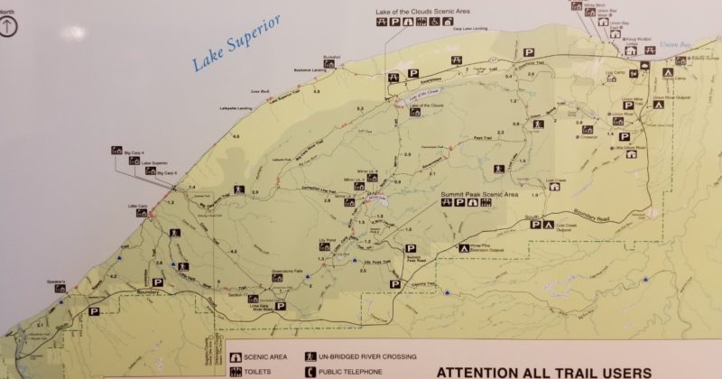 Porcupine Mountains Wilderness State Park Trail Map