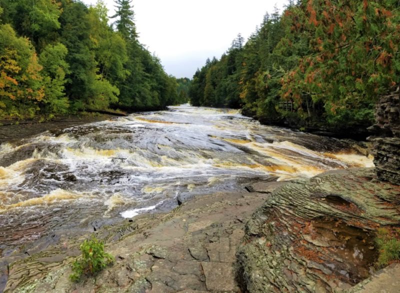 Presque Isle River in Michigan