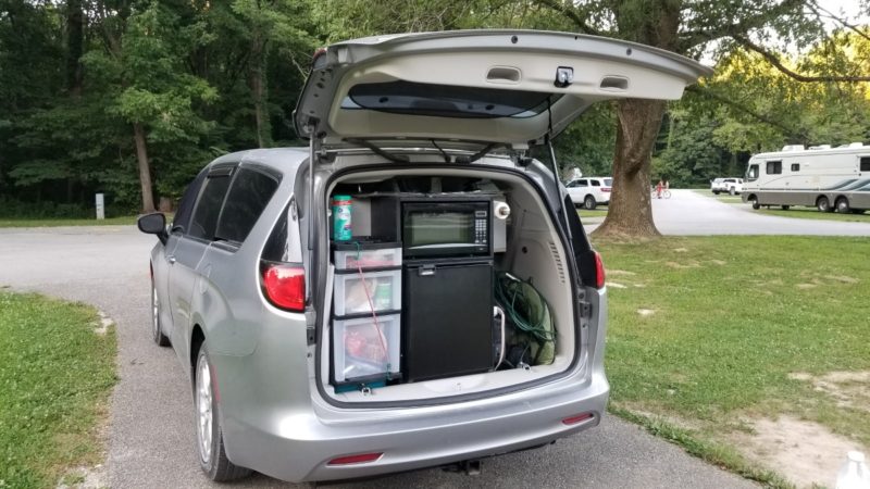 Turkey Run Camping with the Minivan.