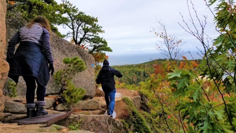 If you are looking for a good hike in Maine in the fall, check out the Beehive Trail Acadia National Park.