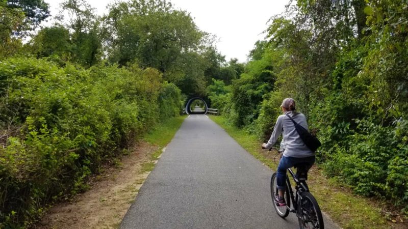 Falmouth, Massachusetts bike path.