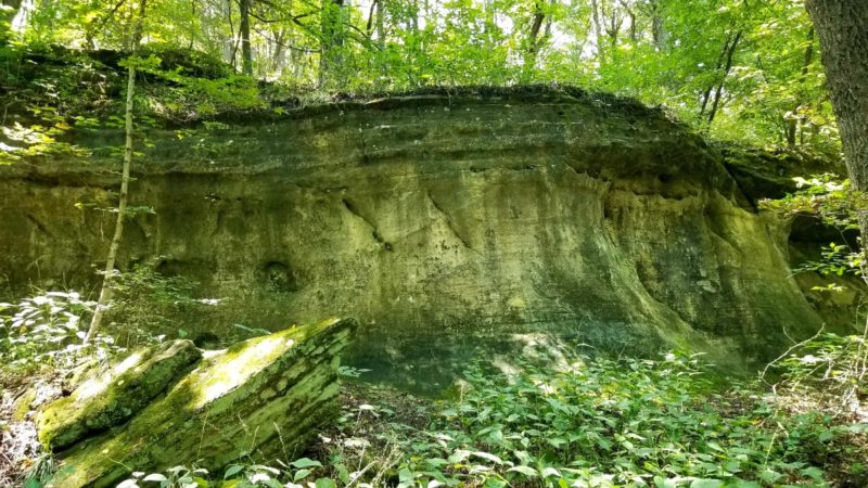 Sandstone Canyon Hiking Trail in Missouri.