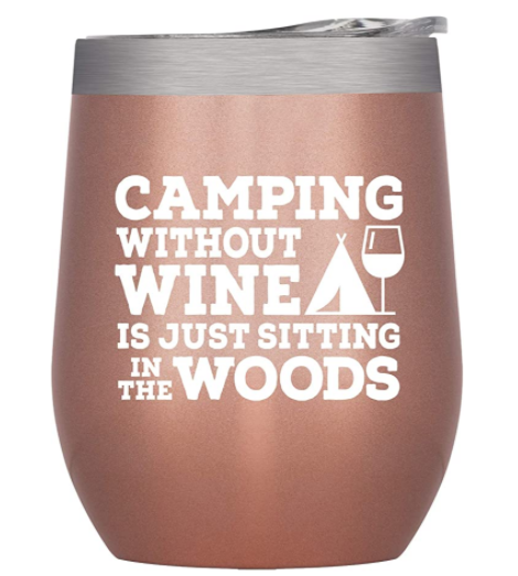 Top camping gift ideas for hikers and campers. Portable Campfire. Quick Dry Towels. Inflatable Mattress. Expandable Kitchen. Happy Camper Wine Tumblers. String Lights. And much more. 
