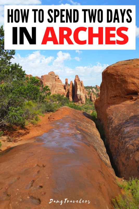 Devil's Garden Trail in Arches National Park in Utah.