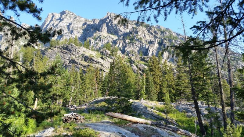 Teton Range seen from the Inspiration Hike in Teton National Park.