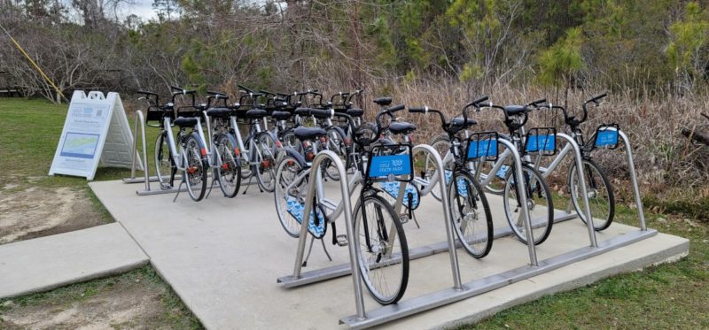 Gulf State Park Free Bike Rental Kiosk.