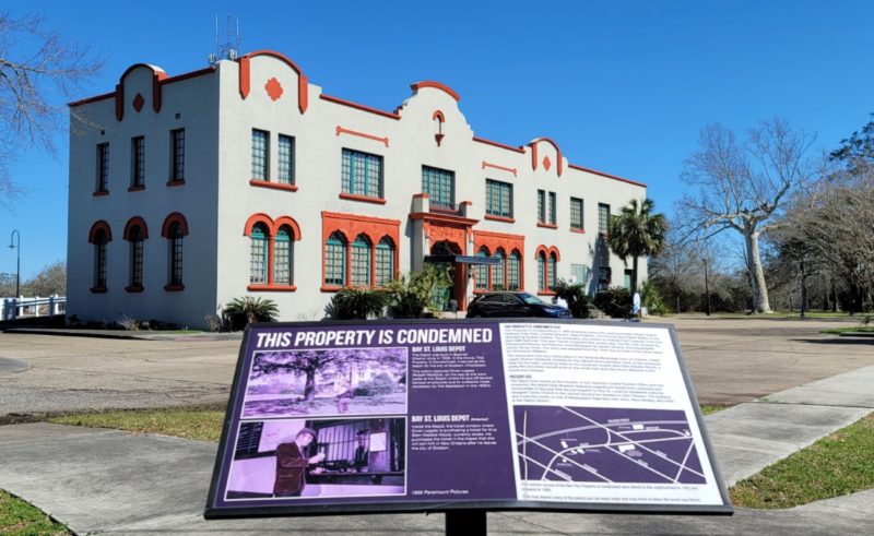 The Bay St. Louis Depot with a 