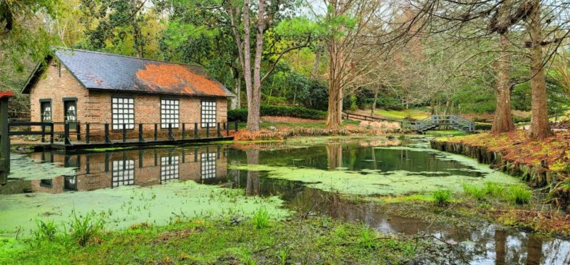 The Japanese Gardens at the Bellingrath House and Gardens in Theodore, Alabama.