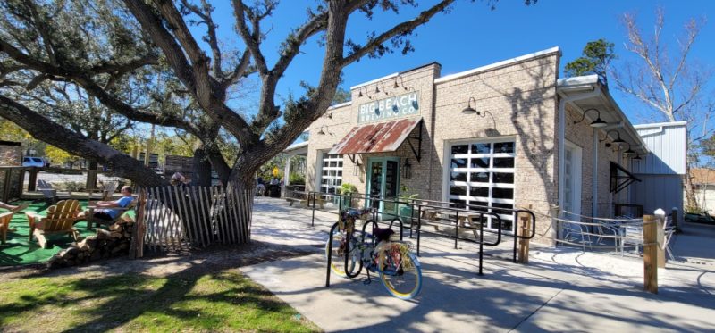 The outdoor patio at Big Beach Brewing Company in Gulf Shores, Alabama.